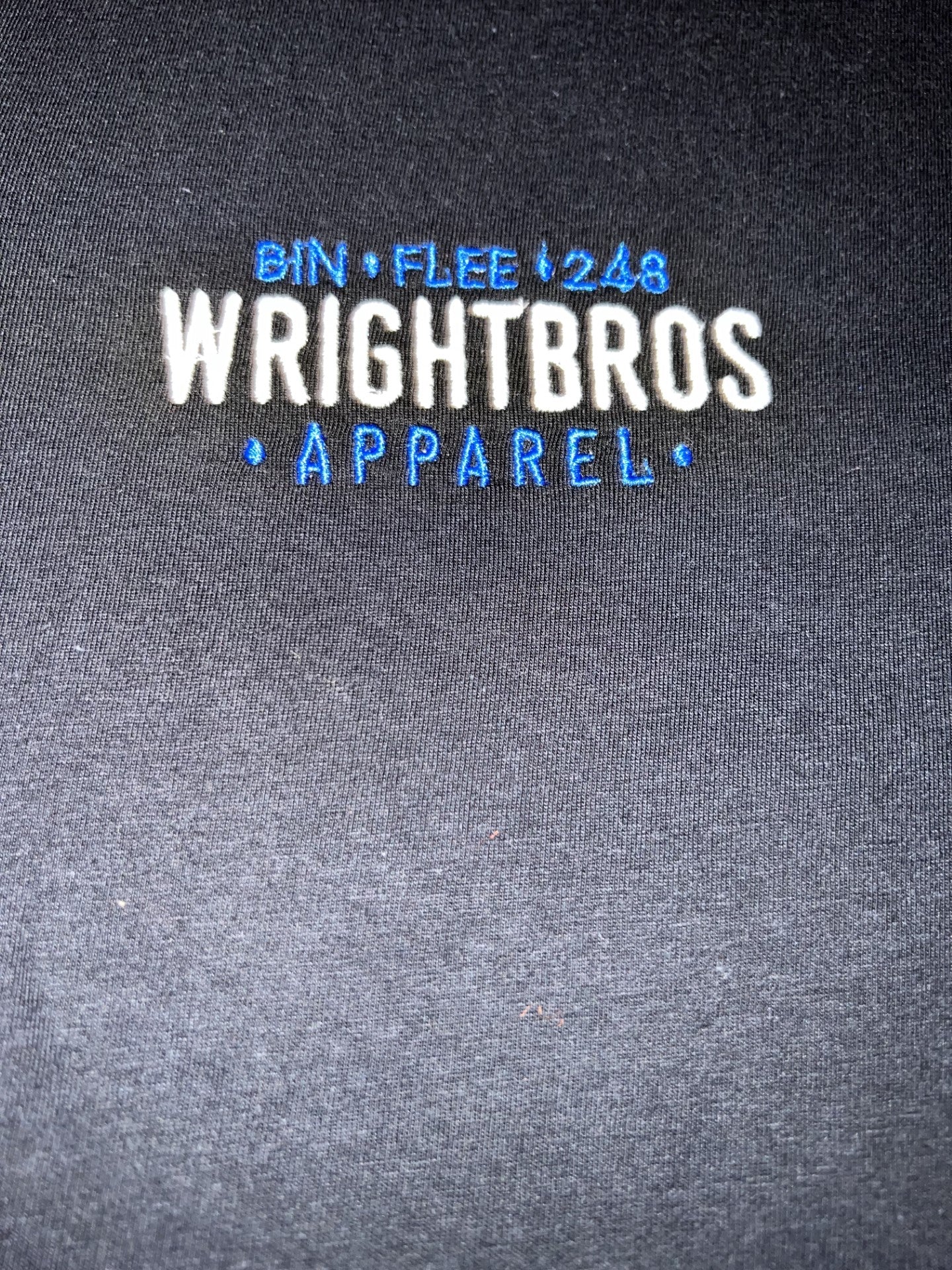 WrightBro Tee (Binflee edition) I got the hook up (Black n Blue)