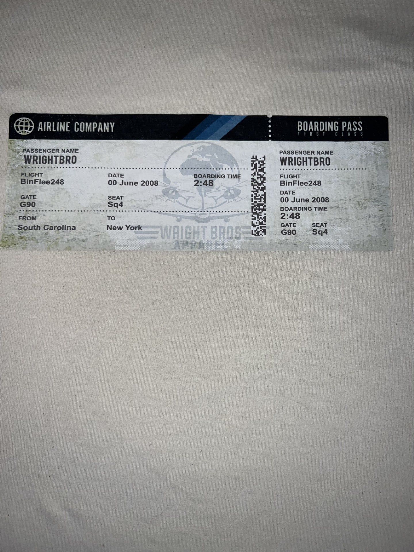 WrightBro Tee (Plane ticket)