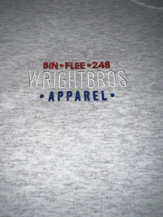 WrightBro Tee (BinFlee Edition) Stone Wash Gray